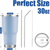 30 oz Sky Blue Stainless Steel Tumbler